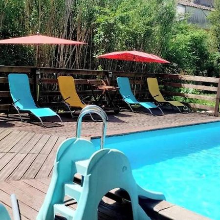 Studio Charmant Dans Un Ancien Moulin Pres D'Orange 30 M² Piscine Exterior foto